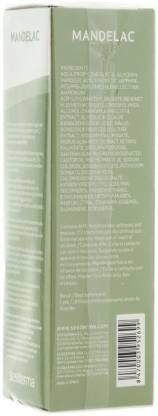 Зволожуючий гель з мигдальною кислотою Sesderma Mandelac Moisturizing Gel, 50 ml SS12303 фото