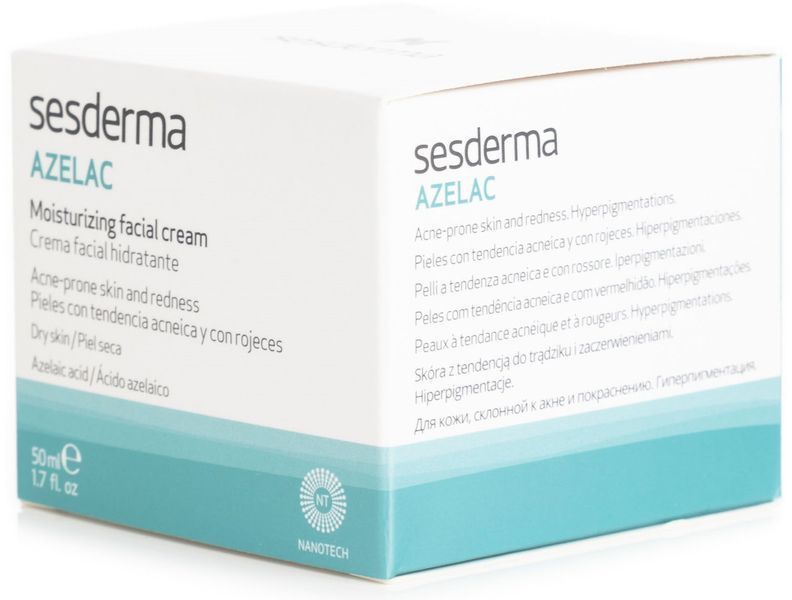 Зволожуючий крем для обличчя Sesderma Azelac Moisturizing Facial cream, 50 ml SS12292 фото