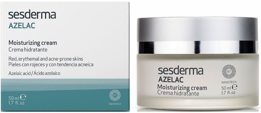 Зволожуючий крем для обличчя Sesderma Azelac Moisturizing Facial cream, 50 ml SS12292 фото