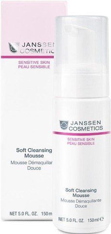 Ніжний мус для вмивання Janssen Cosmeceutical Sensitive Skin Soft Cleansing Mousse, 150 ml 122254 фото
