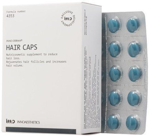 Комплекс для уповільнення та запобігання випаданню волосся Innoaesthetics Caps Hair, 60 шт SS136574 фото