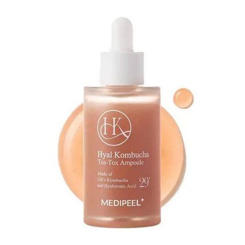 MEDI PEEL HYAL KOMBUCHA TEA-TOX AMPOULE Зволожуюча сироватка для підвищення еластичності шкіри з комбучею та гіалуроновою кислотою, 50мл 216701870561 фото