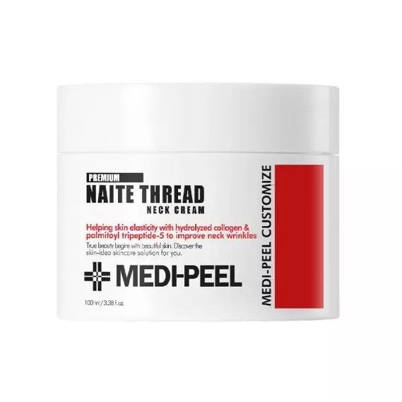 Ліфтинг-крем для шиї з пептидами та колагеном MEDIPEEL Premium Collagen Naite Thread Neck Cream 2 2167018705632 фото