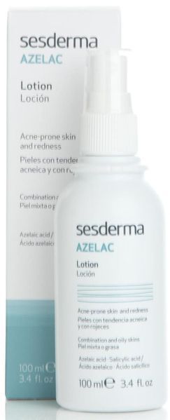 Лосьйон для обличчя та тіла при розації, демодексі, акне Sesderma Azelac Face Scalp and Body Lotion, SS083431 фото