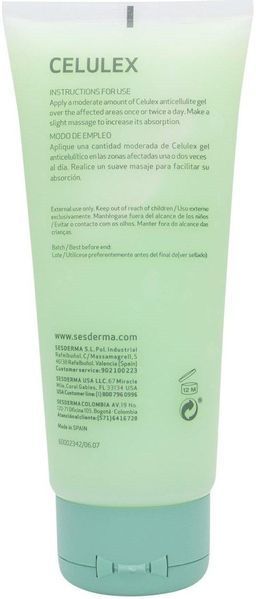 Антицелюлітний гель Sesderma Celulex Anti-Cellulite Gel, 200 ml SS051038 фото