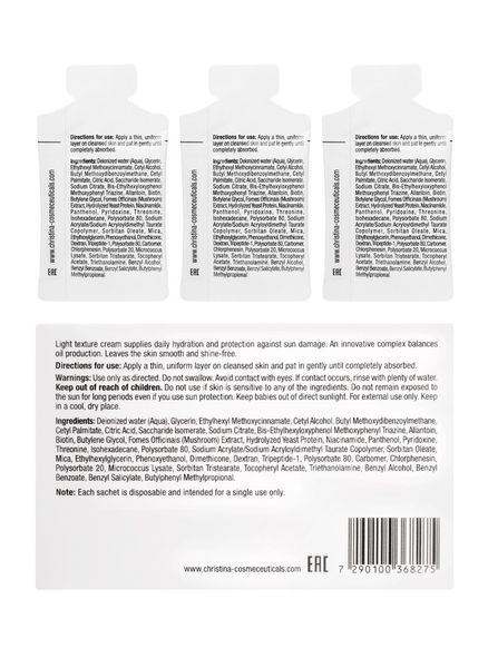 Крем для обличчя Матування та захист SPF15 Christina Comodex MattifyProtect Cream SPF15, 30х1,5 ml SS133139_1 фото
