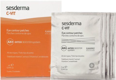 Пластир для контуру навколо очей Sesderma C-Vit Eye Contour Patches, 5 шт SS083319 фото
