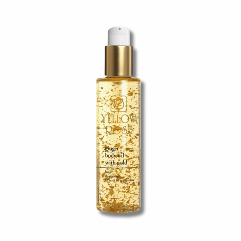 Масажна олія з золотом і імбиром - Yellow Rose Body Massage Oil Ginger Gold 102284 фото