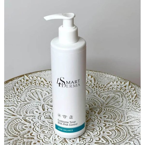 Себорегулюючий мультикислотний тонер - Smart4Derma Acne Balance Cutibiome Toner BHA-PHA Control 108907 фото