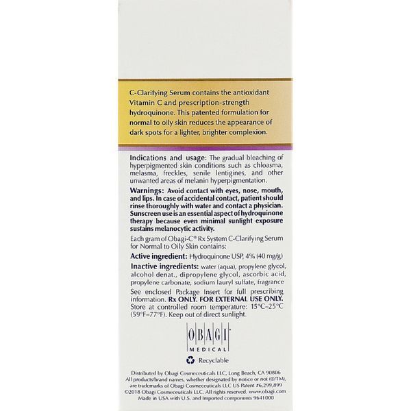 Освітлююча сироватка для жирної шкіри - Obagi C-Clarifying Serum Oily 4871 фото