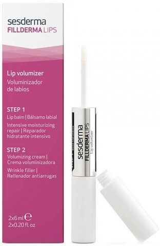 Бальзам для збільшення об'єму губ Sesderma Fillderma Lips Lip Volumizer, 2x6 ml SS12223 фото