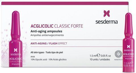 Ампули із гліколевою кислотою проти старіння Sesderma Acglicolic Classic Forte Anti-Aging Ampoules, SS135982 фото