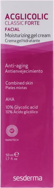 Зволожуючий крем-гель сильний Sesderma Acglicolic Classic Moisturizing Cream Gel forte, 50 ml SS12251 фото
