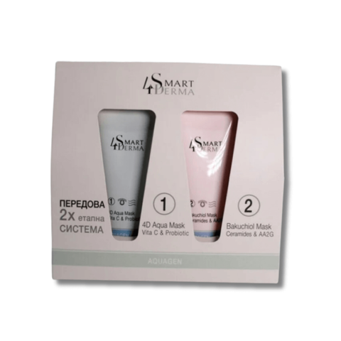 Передова 2-х етапна маска для інтенсивного зволоження - Smart4Derma 4D Aqua Mask + Bakuchiol Mas 108954 фото