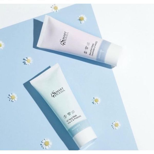 Передова 2-х етапна маска для інтенсивного зволоження - Smart4Derma 4D Aqua Mask + Bakuchiol Mas 108954 фото
