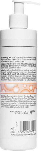 Мило-гель з альфагідроксильними кислотами Christina Fresh AHA Cleansing Gel, 300 ml 4998 фото