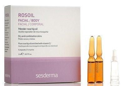 Ампули з маслом шипшини Sesderma Rose Hip Oil Ampoules, 6x3 ml SS050996 фото