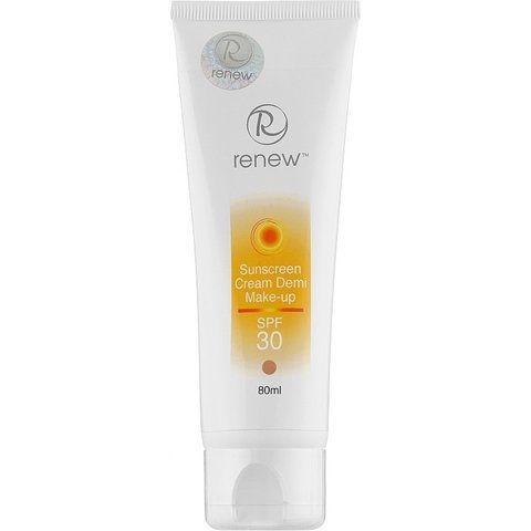 Сонцезахисний тональний крем-антиоксидант для обличчя SPF-30 - Renew Sunscreen Cream SPF-30 Demi M 105303 фото