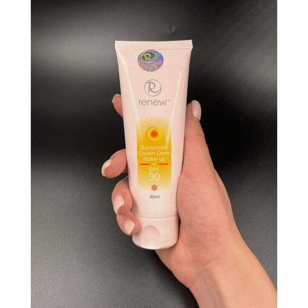 Сонцезахисний тональний крем-антиоксидант для обличчя SPF-30 - Renew Sunscreen Cream SPF-30 Demi M 105303 фото