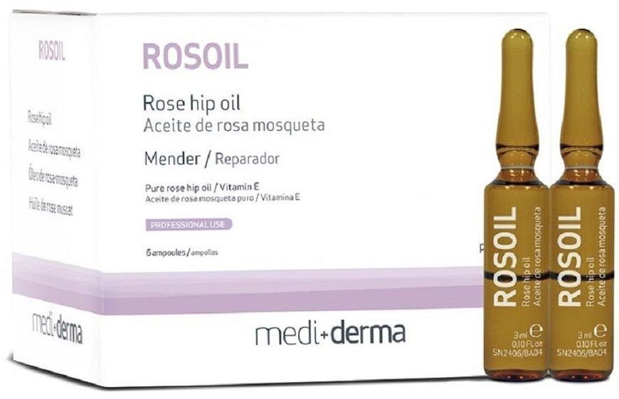 Ампули з маслом шипшини Sesderma Rose Hip Oil Ampoules, 6x3 ml SS050996 фото