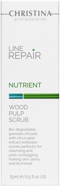 Скраб із целюлозою деревної Christina Line Repair Nutrient Wood Pulp Scrub, 75 ml 138949 фото