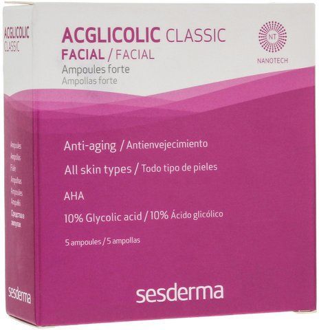 Ампули із гліколевою кислотою сильні Sesderma Acglicolic Classic Ampoules Forte, 5x2 ml SS12214 фото