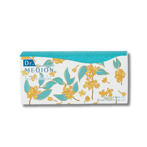 Набір гель-масок з CO2 для сяйва шкіри - Dr. Medion SpaOxy Gel Mask Osmanthus Limited Edition 111503 фото