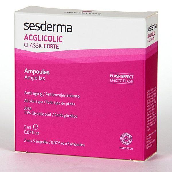 Ампули із гліколевою кислотою сильні Sesderma Acglicolic Classic Ampoules Forte, 5x2 ml SS12214 фото