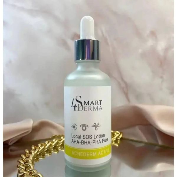 Локальна присушка від прищів - Smart4Derma Local SOS Lotion АНА-BHA-PHA Pure 108921 фото