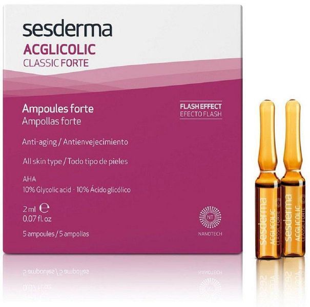 Ампули із гліколевою кислотою сильні Sesderma Acglicolic Classic Ampoules Forte, 5x2 ml SS12214 фото