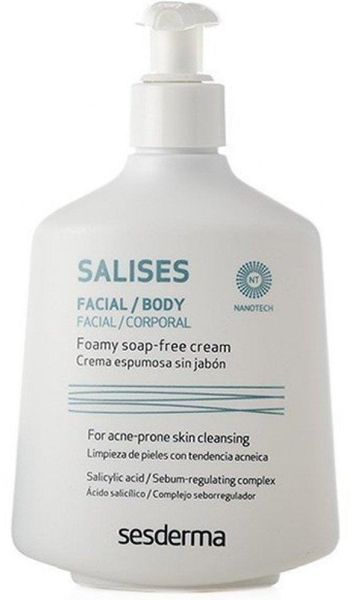 Піняючий крем для вмивання Sesderma Salises Foamy Soapless Cream, 300 ml SS083423 фото