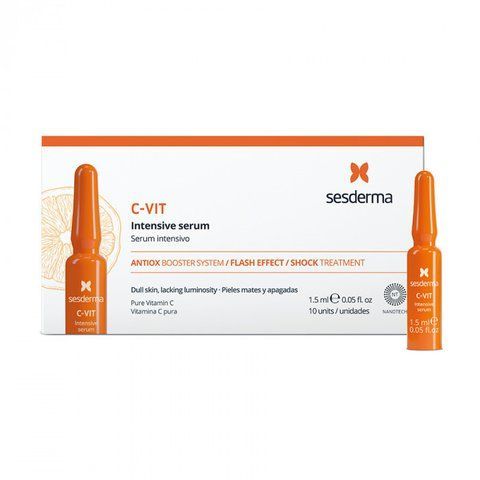 Інтенсивна сироватка миттєвої краси &mdash; SeSDerma C-Vit Intensive Serum Flash Effect 1586204366 фото
