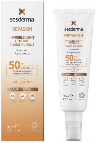 Сонцезахисний флюїд для обличчя Sesderma Repaskin Invisible Fluid SPF50, 50 ml SS137608 фото