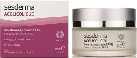 Зволожуючий крем SPF15 Sesderma Acglicolic 20 Moisturizing Cream, 50 ml SS083492 фото
