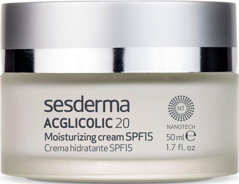 Зволожуючий крем SPF15 Sesderma Acglicolic 20 Moisturizing Cream, 50 ml SS083492 фото