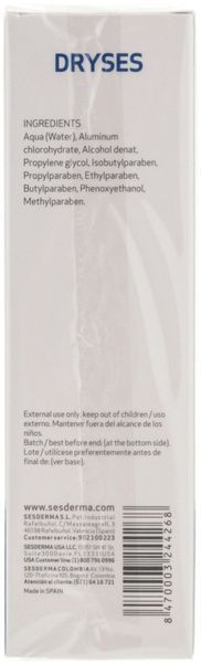 Антипотовая жидкость в виде спрея Sesderma Dryses Antitranspirant Solution, 100 ml SS051045 фото