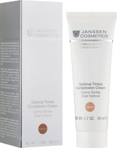 Крем захисний тонуючий Janssen Cosmeceutical Optimal Tinted Complexion SPF10 Medium, 50 ml 5557 фото