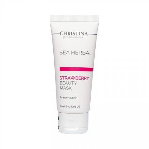 Полунична маска краси для нормальної шкіри Christina Sea Herbal Beauty Mask Strawberry SS5013_2 фото