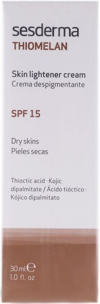 Отбеливающий крем SPF15 Sesderma Thiomelan skin lightening cream, 30 ml SS051020 фото