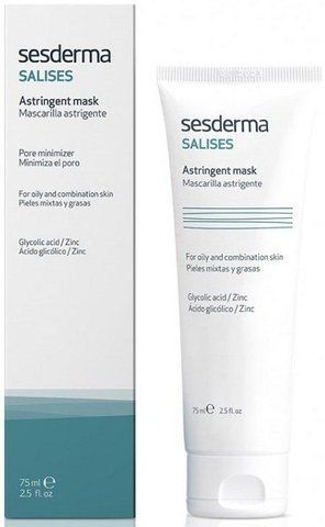 Маска для очищения комедонов Sesderma Salises Astringent Mask, 75 ml SS083317 фото