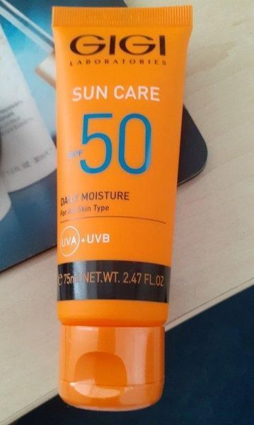 Сонцезахисний крем, що зволожує SPF50 Gigi Sun Care Daily Moisture, 75 ml 3439 фото