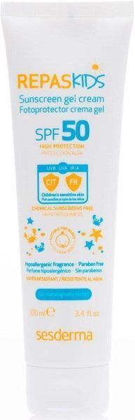 Крем-гель дитячий сонцезахисний SPF50+ Sesderma Repaskids Cream Gel, 100 ml SS112709 фото