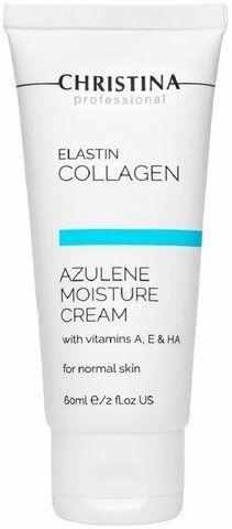 Крем зволожувальний азуленовий для нормальної шкіри Christina Elastin Collagen Azulene Moisture Cream SS5043_1 фото