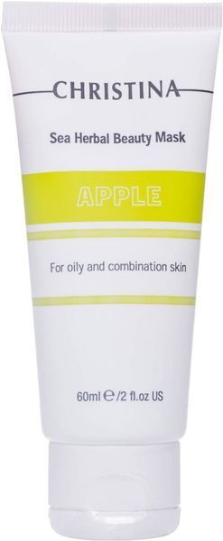 Яблучна маска для жирної та комбінованої шкіри Christina Sea Herbal Beauty Mask Green Apple SS5017_1 фото
