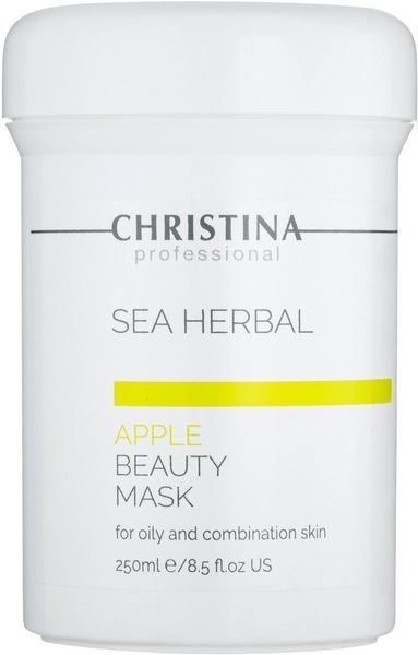 Яблучна маска для жирної та комбінованої шкіри Christina Sea Herbal Beauty Mask Green Apple SS5017_1 фото