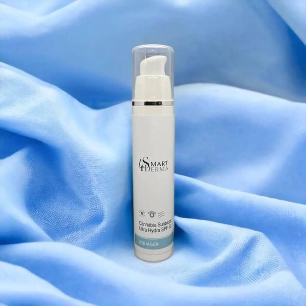 Ультразволожувальний захисний крем SPF 50 з олією канабісу - Smart4Derma Aquagen Cannabia Sunblock 108950 фото