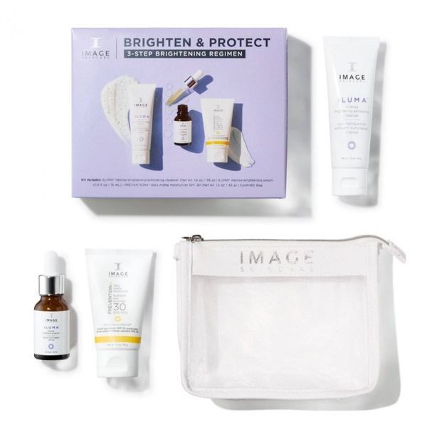 Набір для освітлення та захисту шкіри обличчя - Image Skincare Facial Set Brighten Protect Kit 107091 фото