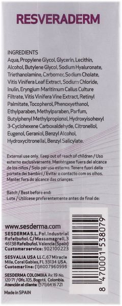 Антиоксидантна сироватка Sesderma Resveraderm Antiox Serum, 30 ml SS93553 фото