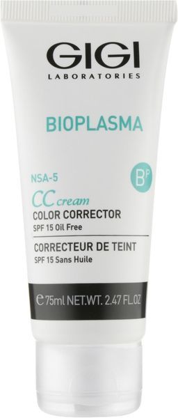Крем регулятор цвета кожи SPF15 Gigi Bioplasma CC Cream, 75 ml 94108 фото