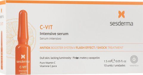 нтенсивна сироватка миттєвої краси Sesderma C-Vit Intensive Serum Flash Effect, 1.5 ml 1 ампула SS101163 фото